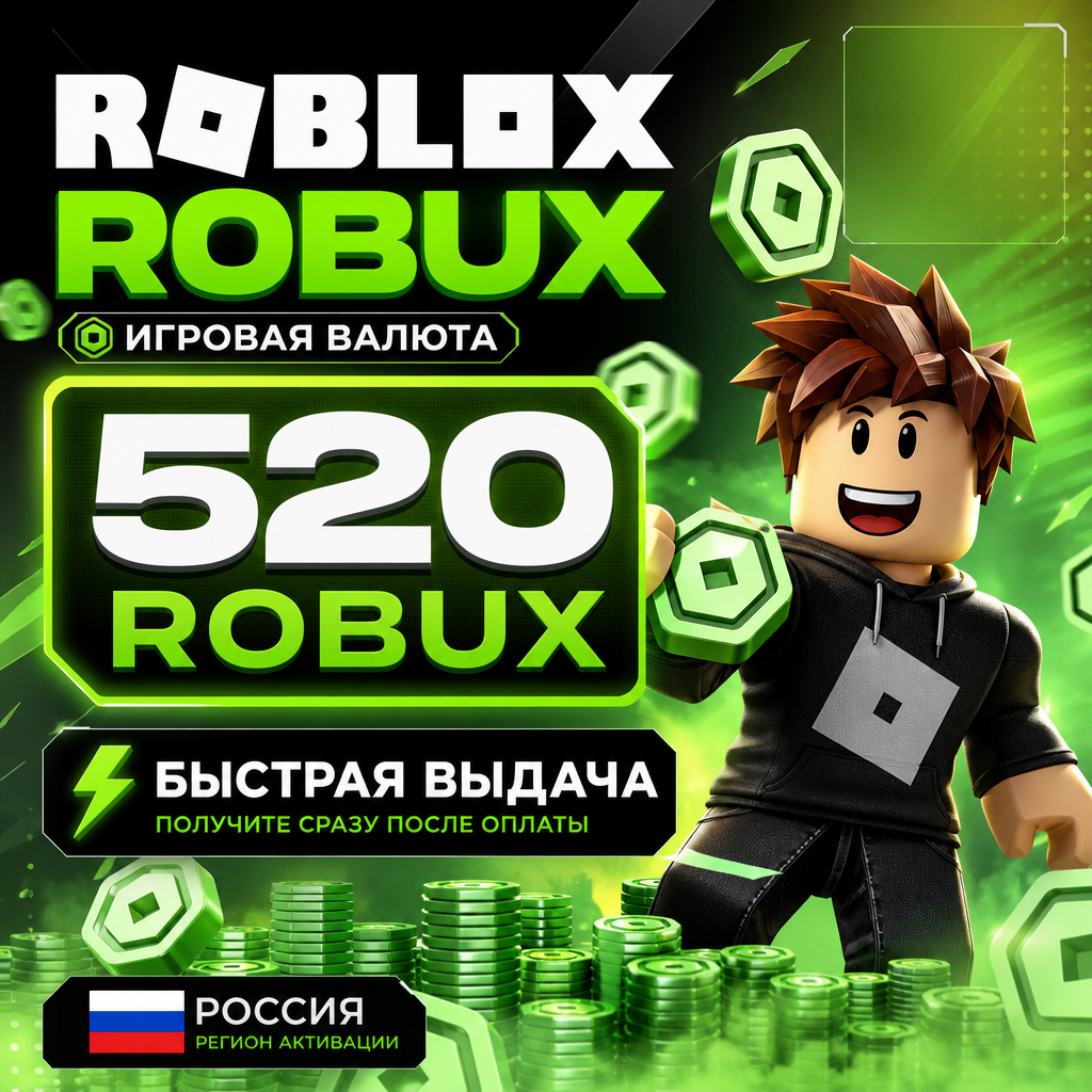 Roblox Robux 520 RU — цифровая выдача для России