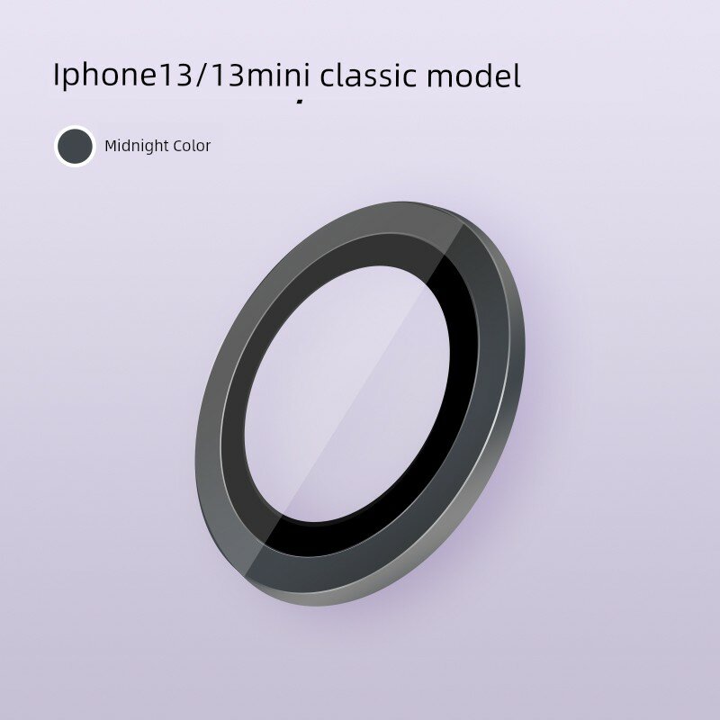 Ультра-тонкий сапфировый защитный экран для камеры iPhone 13/13 mini, ночное черное, 2 штуки