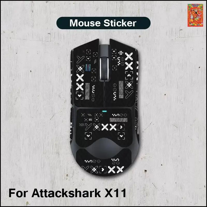 Самоклеящиеся противоскользящие накладки, грипсы для мыши Attack Shark X11