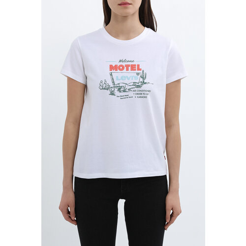 фото Футболка levi's, размер xs, белый,