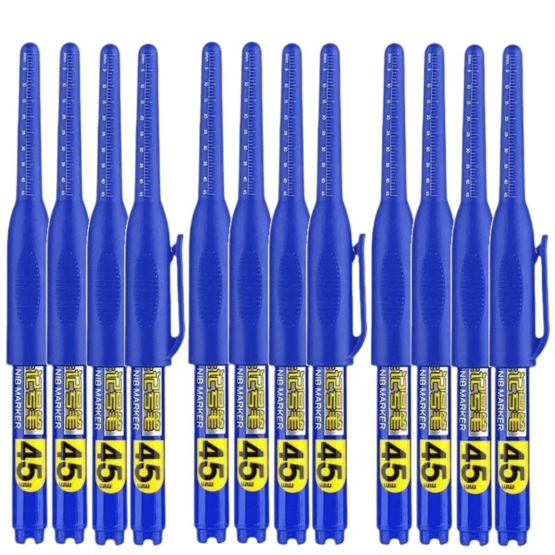 Маркеры для рисования 12 шт, черный/белый/красный/синий/зеленый 12pcs blue pen