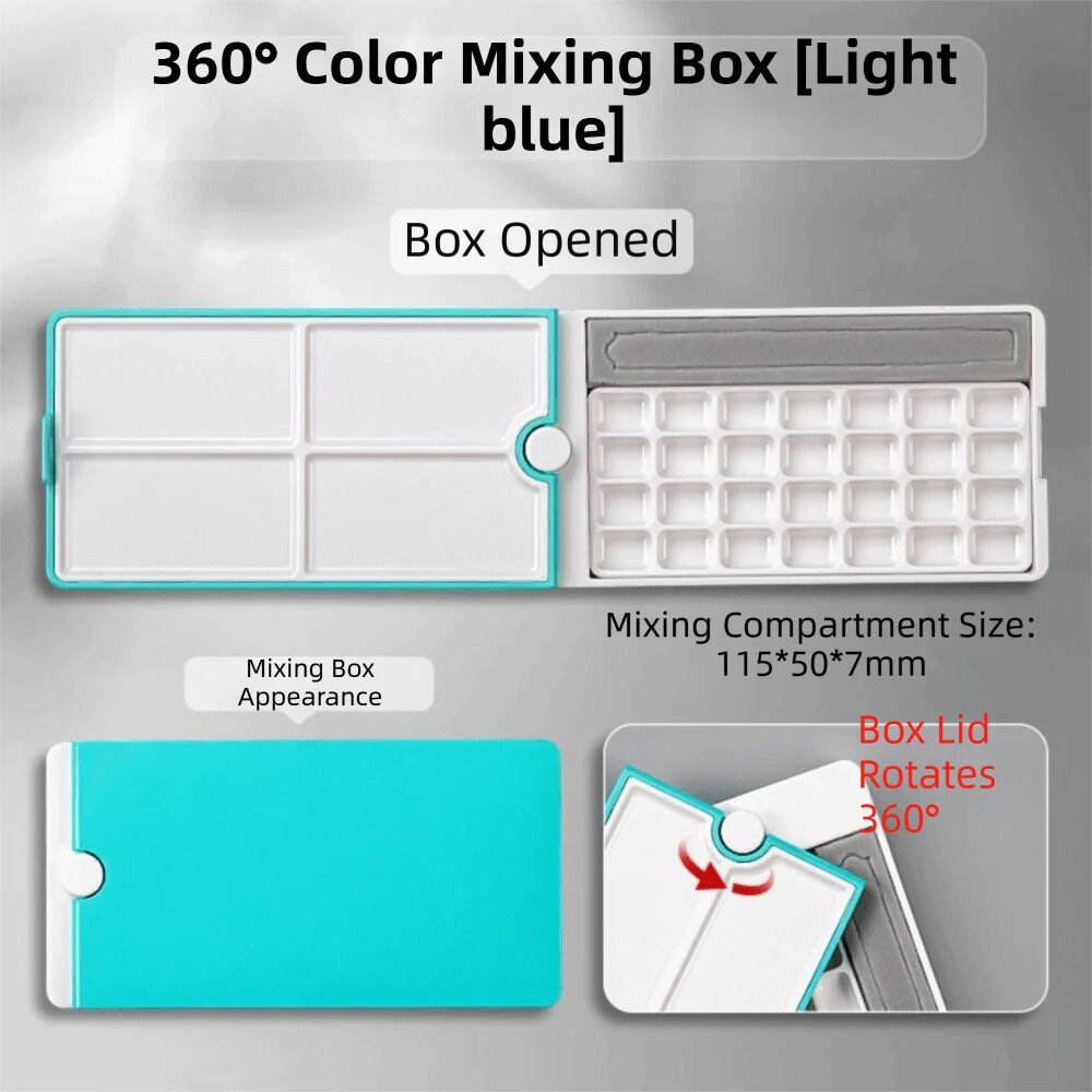 Палитра для смешивания красок 360° Light blue
