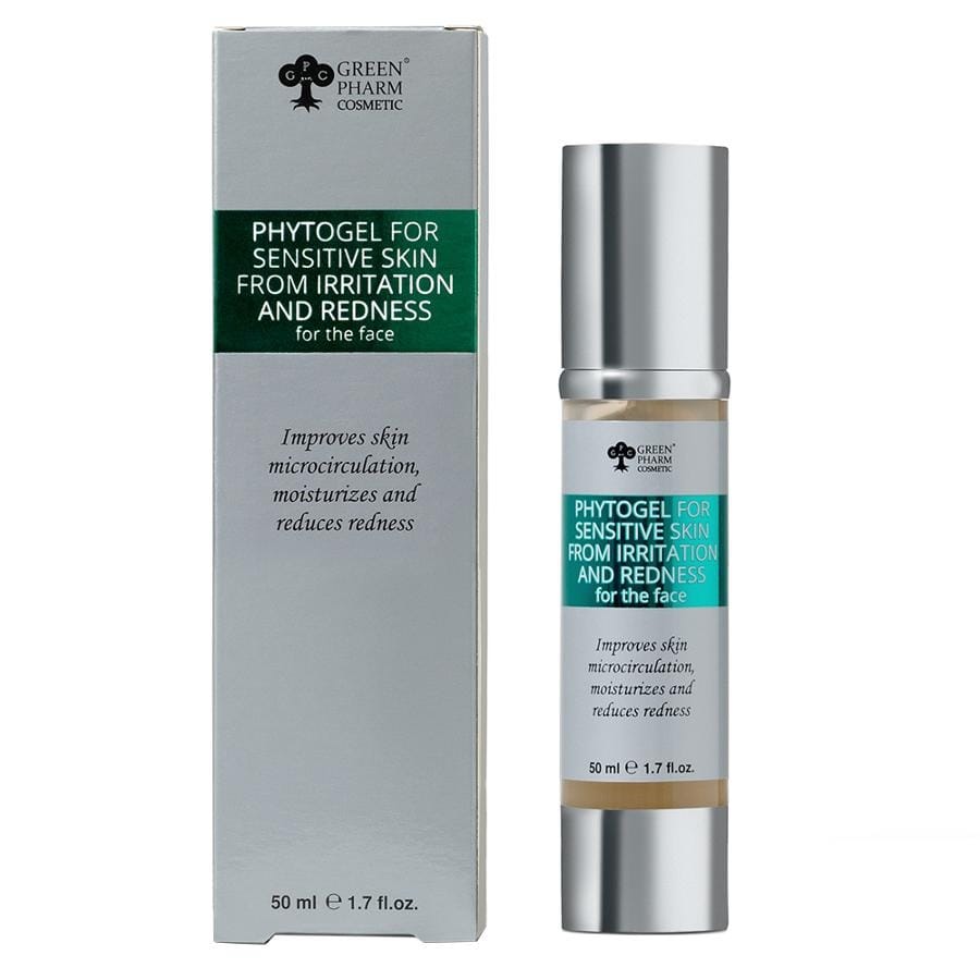 Гель для ухода за кожей Green Pharm Cosmetic фитогель для чувствительной кожи против раздражений и покраснений, 50 мл