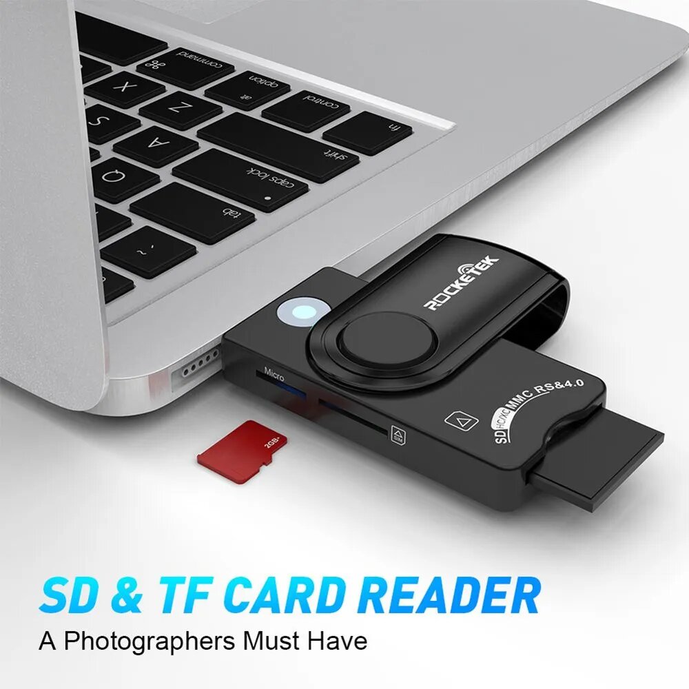 USB 2.0 смарт-ридер для банковских и гос IC-карт, поддержка SD/TF/SIM