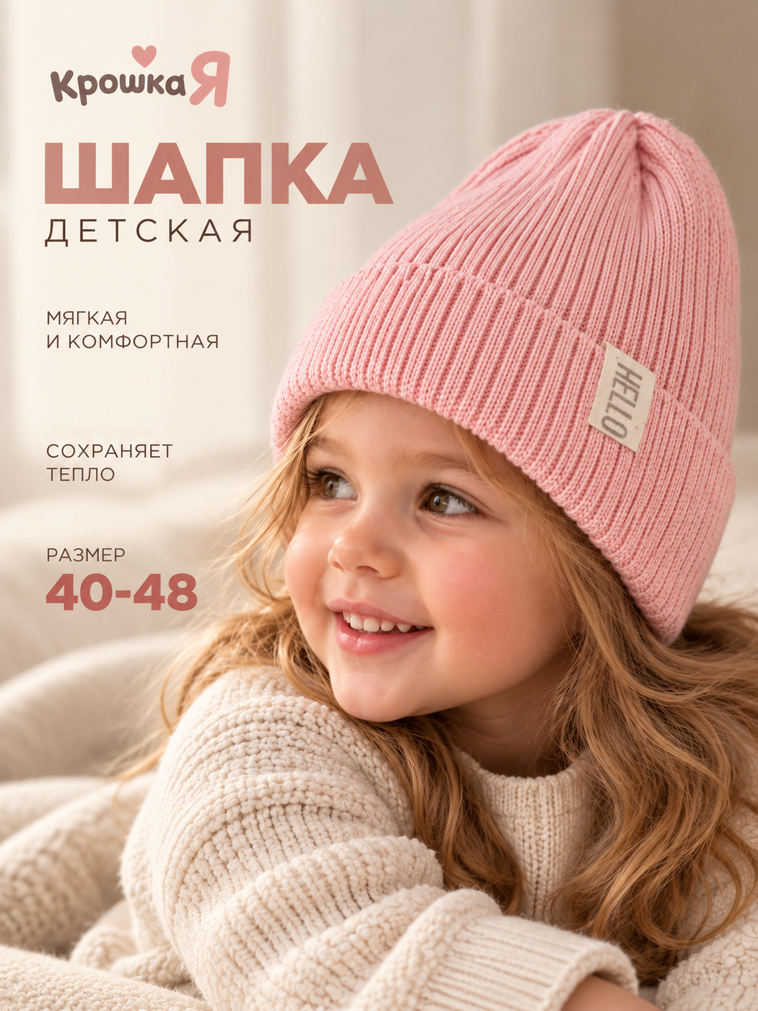 Шапка Крошка Я для девочек