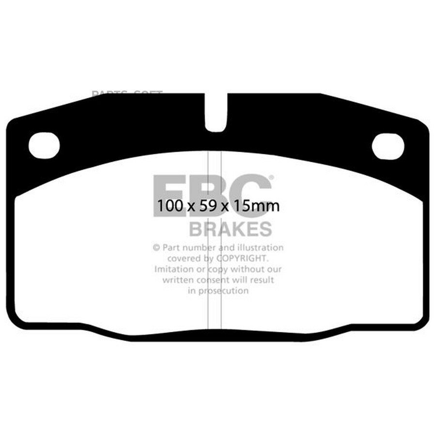 Накладки тормозные от официального дистрибьютора, EBC-BRAKES, артикул DP325
