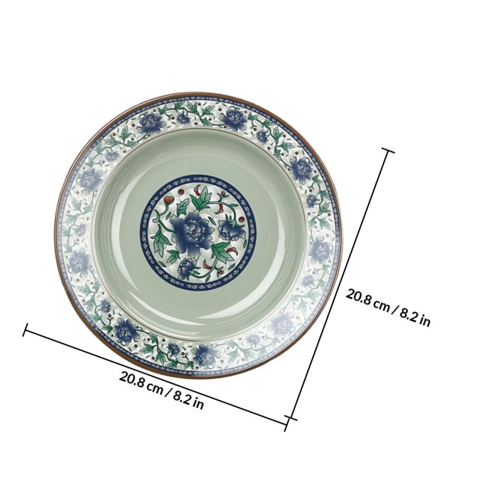 Подставка Для Еды В Китайском Стиле Меламиновая Тарелка 20.8X20.8X3.8Cm