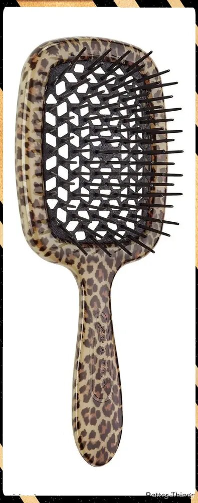 Расческа для волос / Janeke Superbrush Spotted Black
