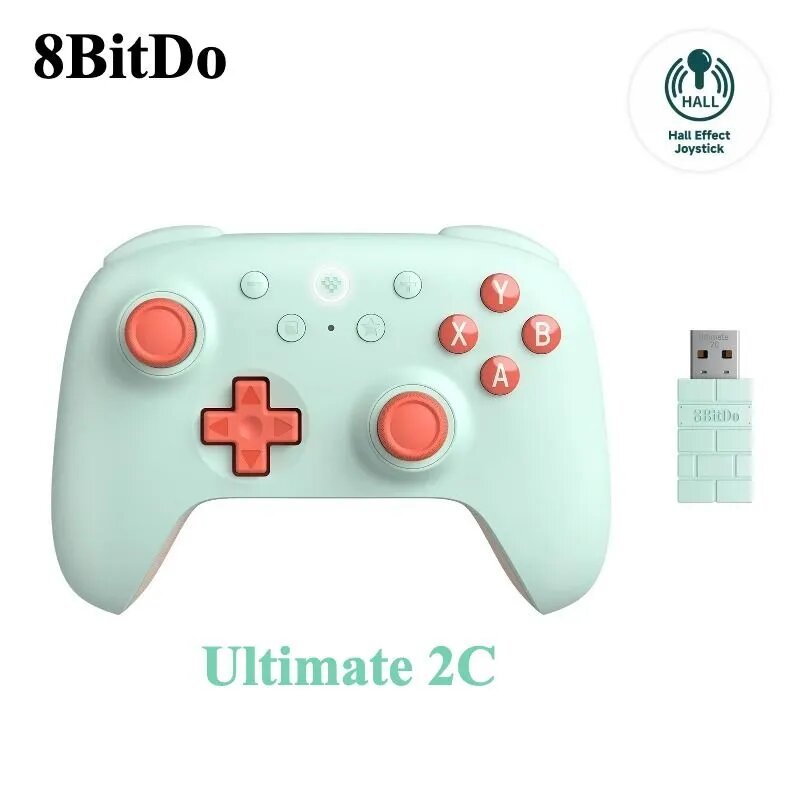 8BitDo Ultimate 2C Wireless Игровой контроллер для ПК, Windows 10, 11, Steam Deck, Raspberry Pi, Android