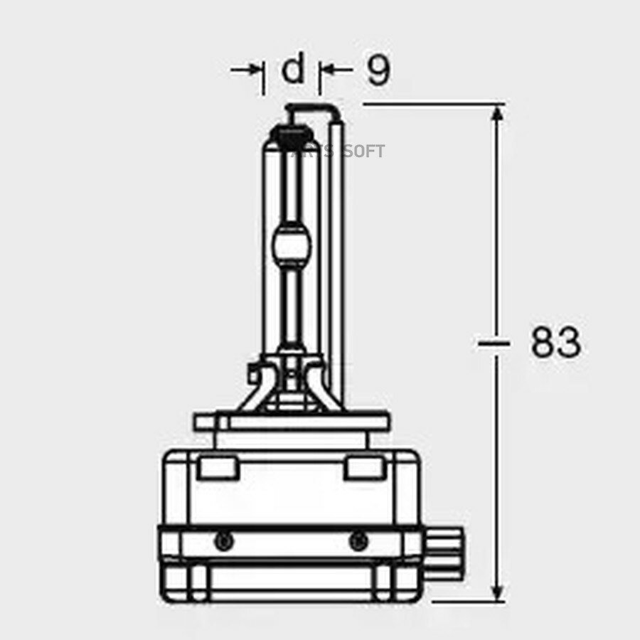 Лампа ксеноновая Корея от официального дистрибьютора, OSRAM, артикул 66140XNB