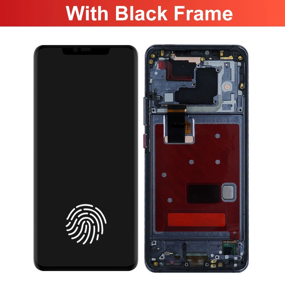 6,39-дюймовый OLED-дисплей для Huawei Mate 20 Pro, LYA-L09, LYA-L29, ЖК-дисплей с рамкой, сенсорный экран, панель управления, черный.--SD925