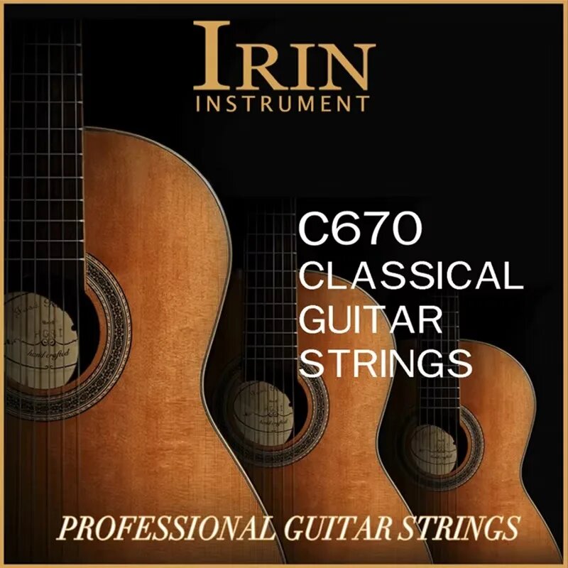 Струны для электрогитары IRIN, 6 шт, никель, серебряные 1 Set C670