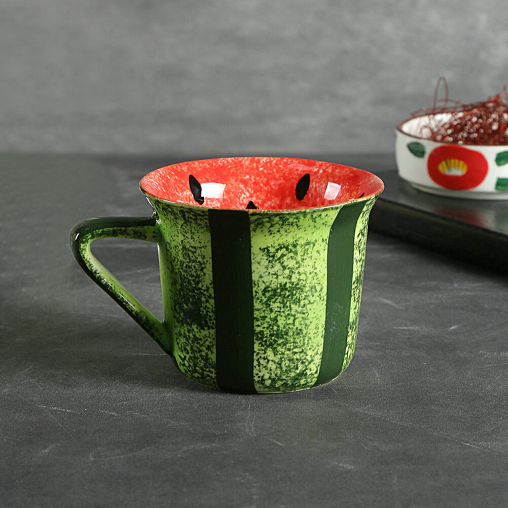 Керамическая Чашка С Уникальным Дизайном Арбуз 20.50X9.00X7.00Cm