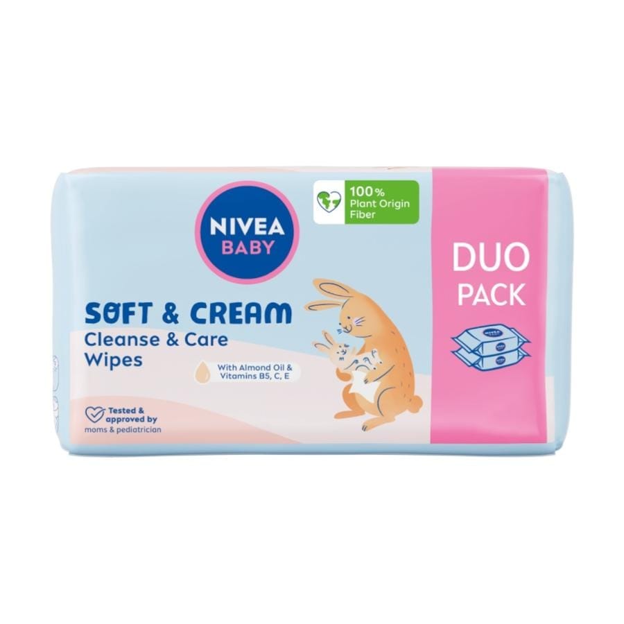 Влажные салфетки Nivea Baby Soft & Cream, 114 шт