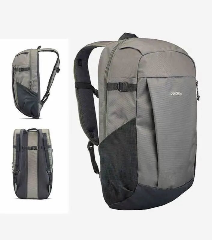 DECATHLON Рюкзак 20 л, серый, с отделением для ноутбука 15", туристический