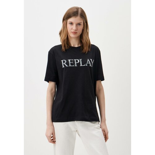 фото Футболка replay, размер xs, черный