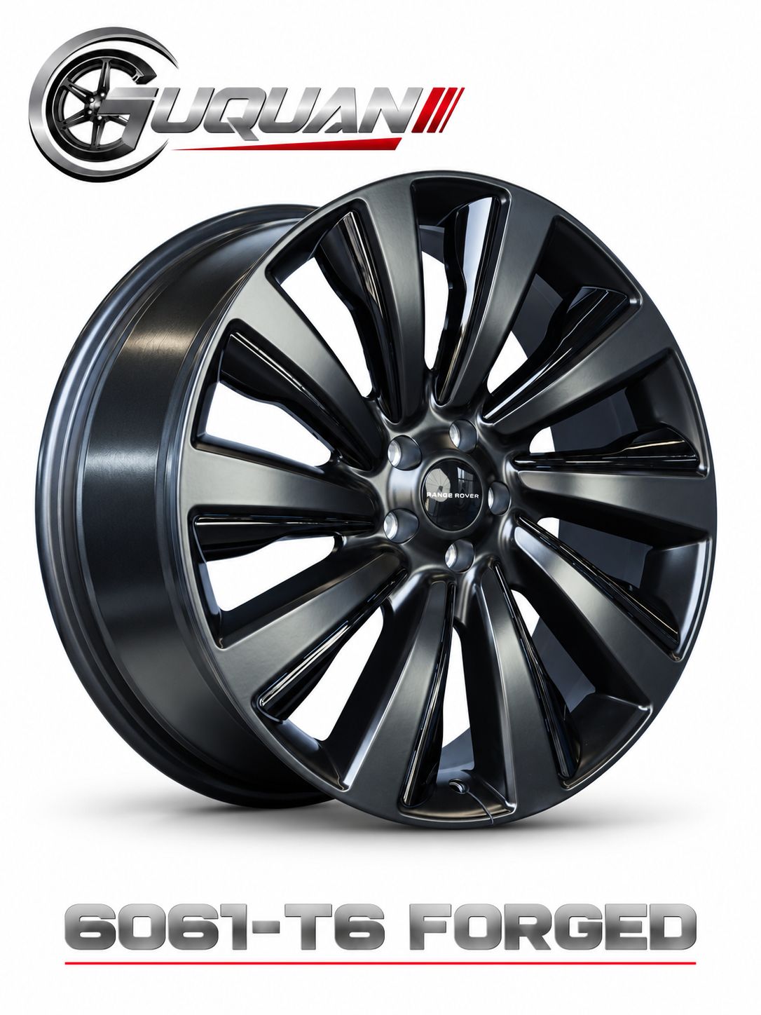 Кованый колесный диск ABW 3326E2395-1 R23 9.5J ET40 5x120, матовый черный, полное покрытие