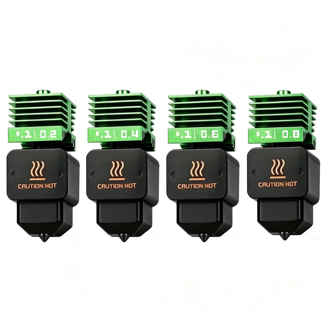 MPVD™ Горячий конец для Bambu Lab A1 X2D, A2L, A1 H2C, P2S, H2D, A2L H2D H2S H2C, 4PCS 2468 Standard