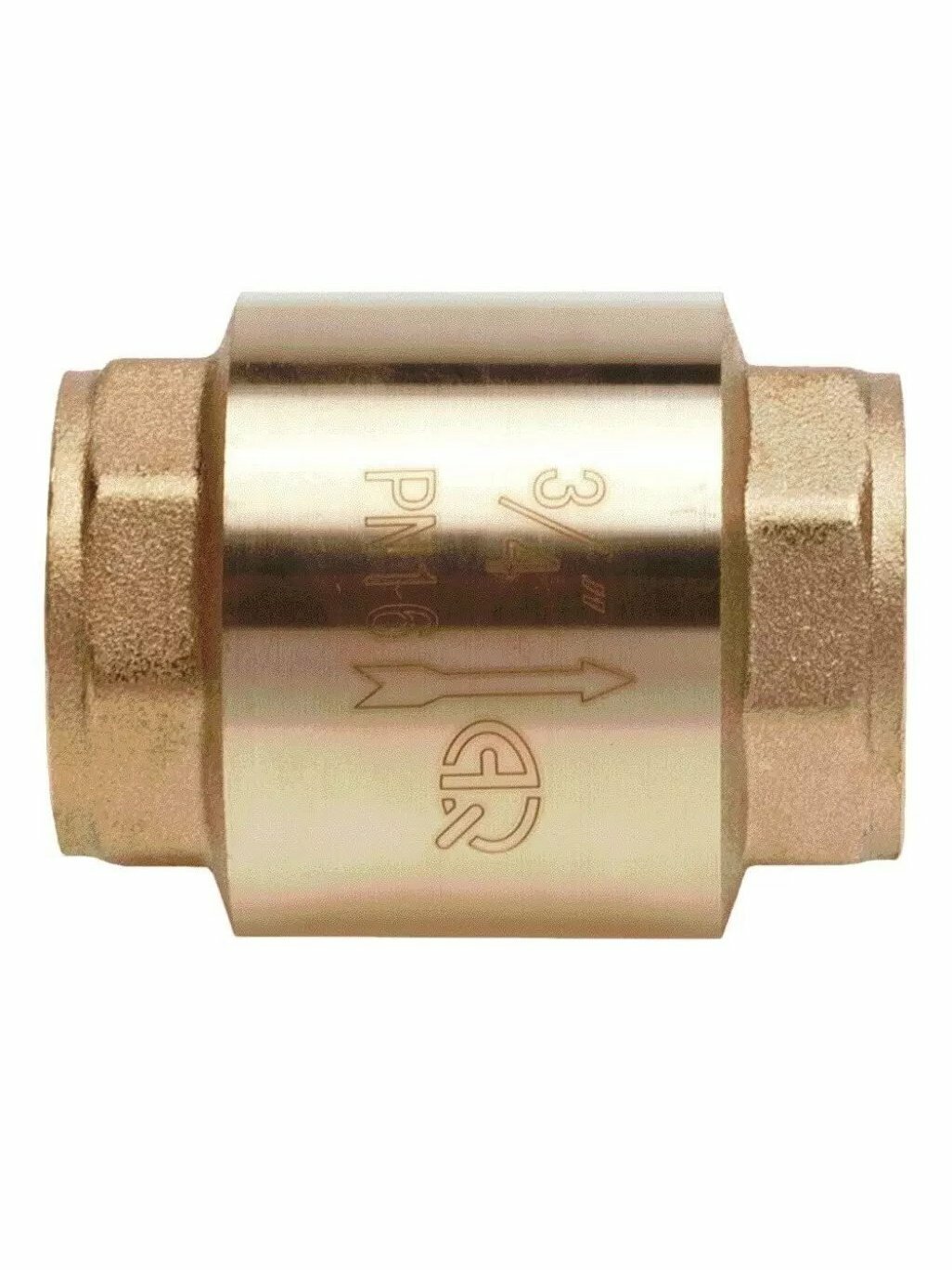 Клапан обратный AquaLink 3/4", г-г, латунный корпус, DN 20, латунный шток