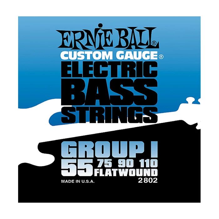Ernie Ball 2802 Комплект струн для 4-струнной бас-гитары 55-110