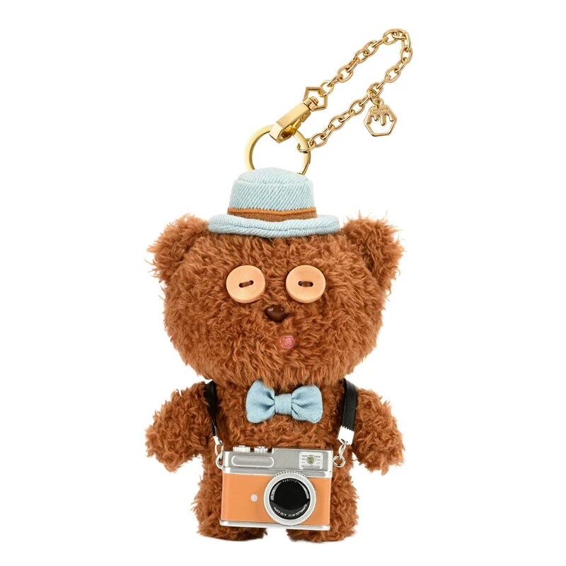 Плюшевый брелок Tim Bear из серии Фотографа, 12 см, мягкая игрушка для детей, милый аксессуар