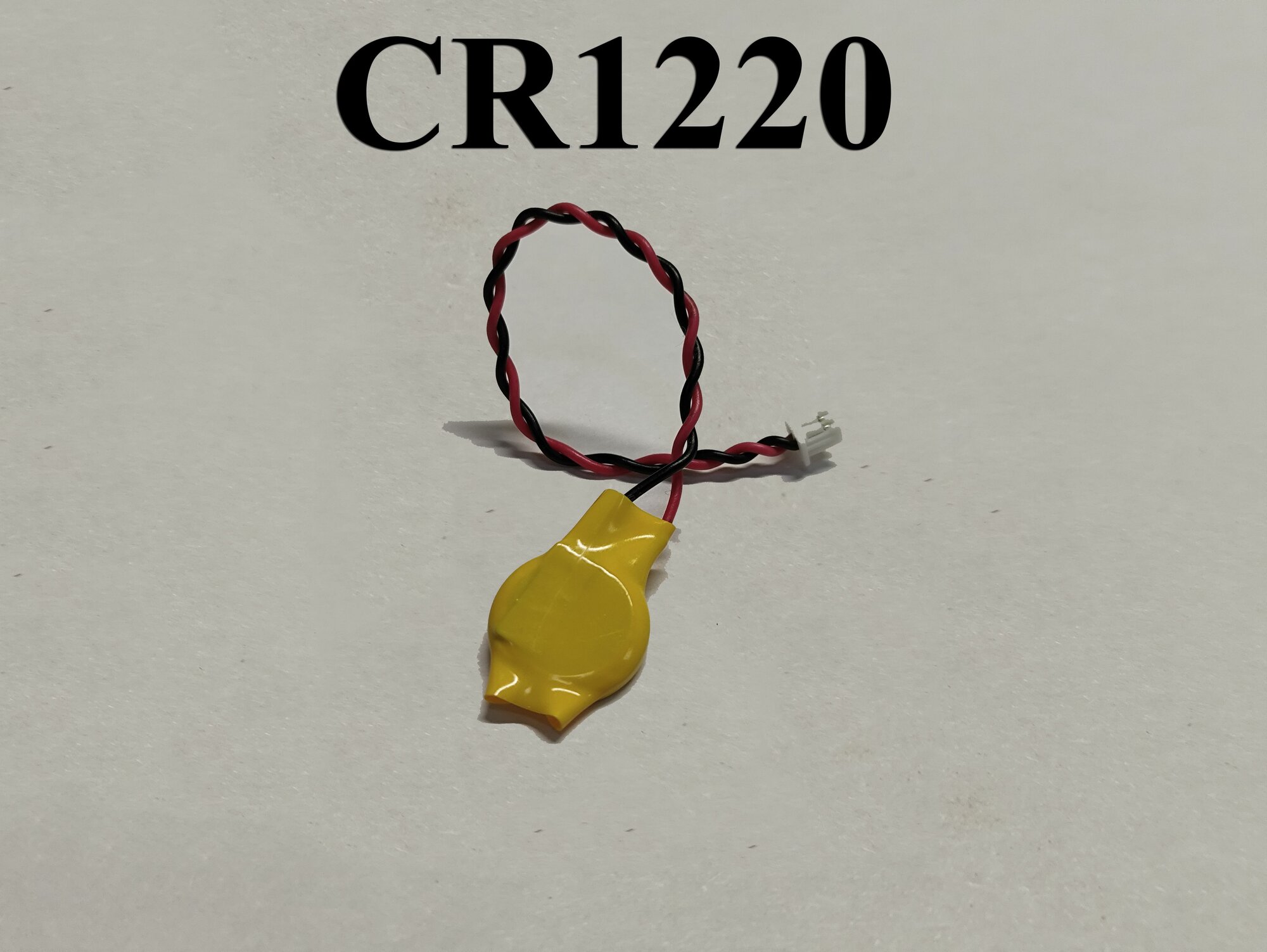 1 шт. батарейка BIOS CMOS CR1220 3V с проводом и разъёмом 2 pin для материнских плат и электроники