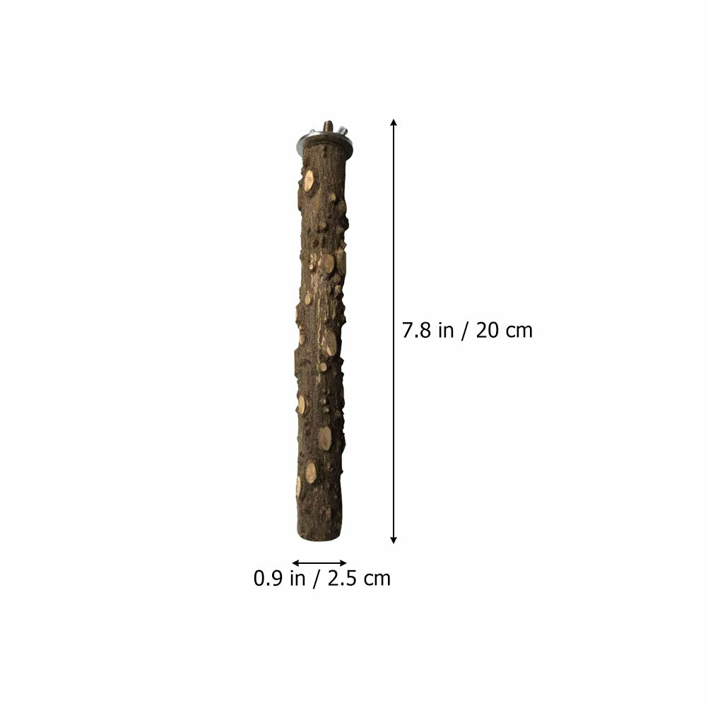 4 Штуки Природная Попугайская Подставка Палка Для Попугаев 20X2.5Cm Coffee Color