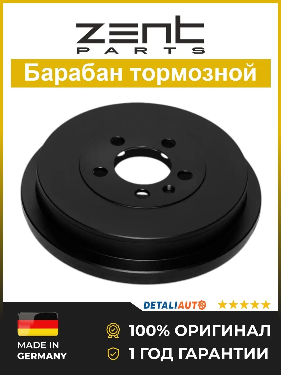 Тормозные барабаны Zentparts Z01706 Фольксваген Поло 10 VW Polo 10