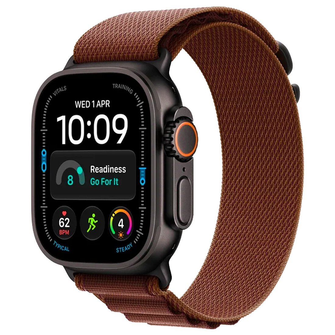 Смарт-часы Apple Watch Ultra 4 49мм Titanium Case with Alpine Loop , черный титан + бордовый ремешок MJC14