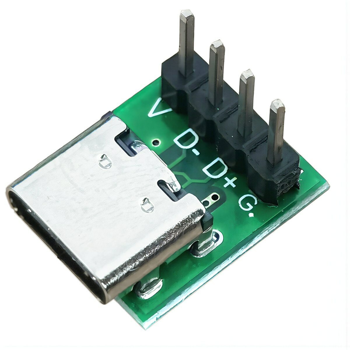 Плата тестовая с разъемом Type-C, двусторонняя вставка USB 3.1, переходник 16P на 2.54 мм, платка для тестирования питания и сигналов данных, С разъемом Type-C + прямыми штырями