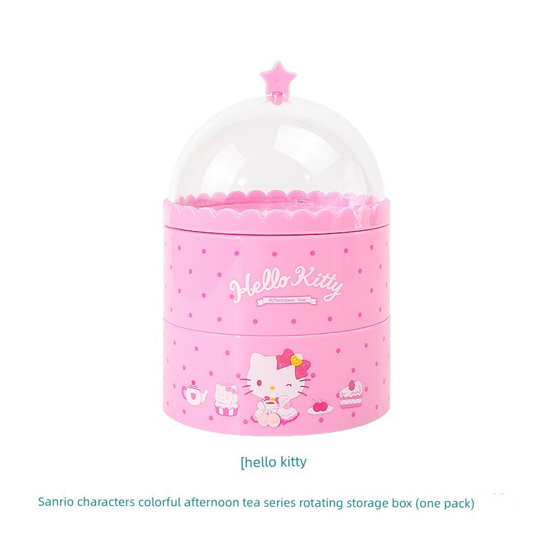 Шкатулка для хранения Miniso Sanrio Afternoon Tea Series Хелло Китти настольная для украшений
