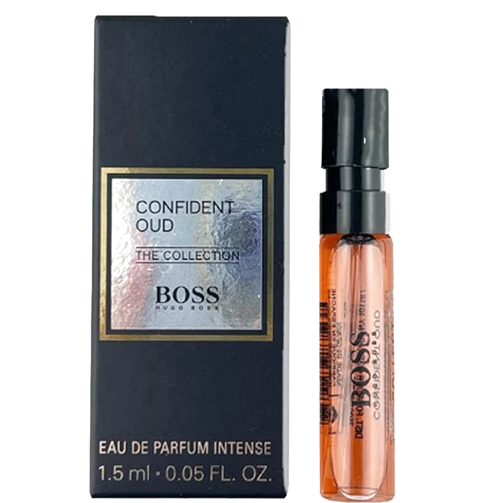 Яркий парфюм Hugo Boss Confident Oud сэмпл 1.5 / Парфюмерная вода Хуго Босс Конфидент Уд пробник / Миниатюра аромата