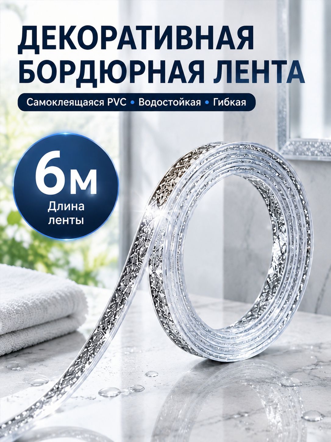 Бордюр для обоев 6 м