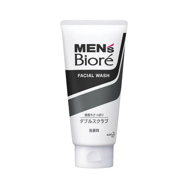 Мужская пенка-скраб для лица, для склонной к жирности типа кожи, Кao Mens Biore, 130 гр.