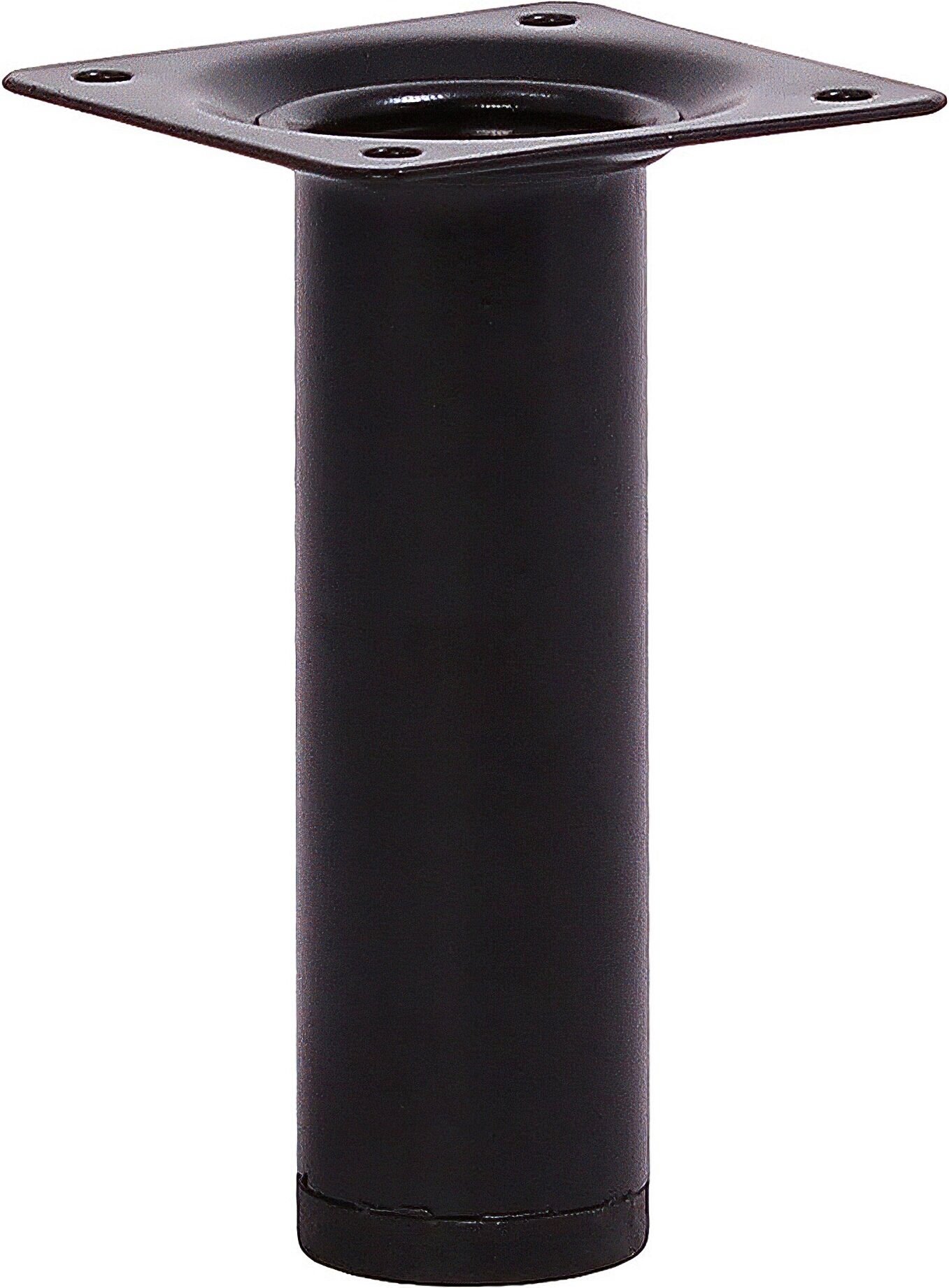 Мебельная ножка Larvij L61R10BL30 цилиндрическая металлическая черная