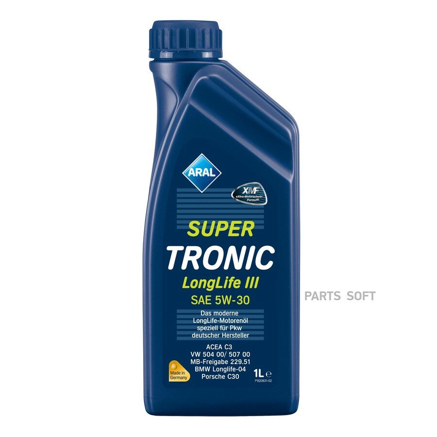 1 L SUPER TRONIC LONGLIFE III SAE 5W-30 специфи от официального дистрибьютора, ARAL, артикул 20478