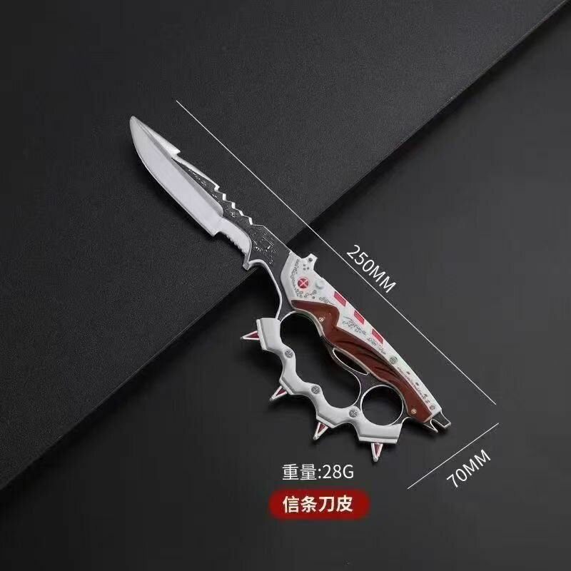 Модель оружия Delta Force, складной нож-бабочка, балисонг, коллекционная фигурка, игрушка, клинок Кредо 12см