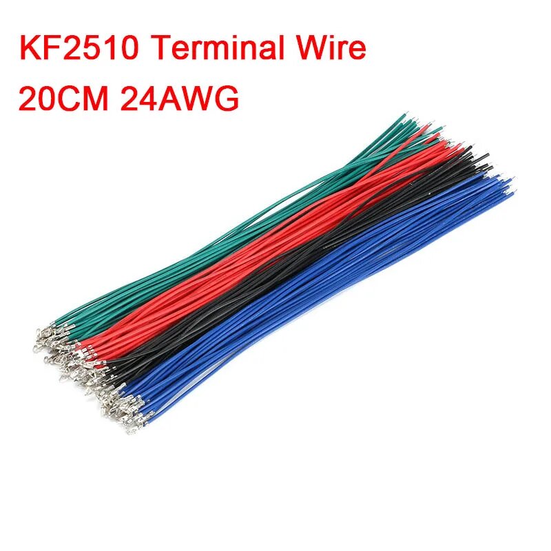 20шт соединительная линия KF2510 Black 24AWG