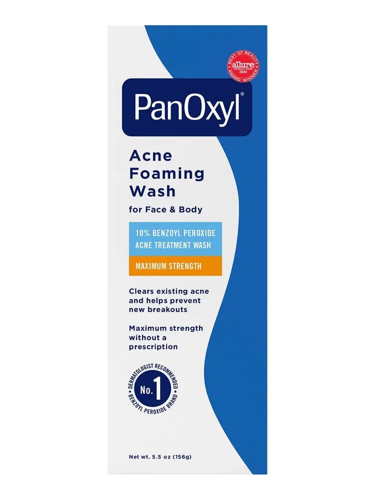 PanOxyl, Пенка для умывания от акне, перекись бензоила 10% максимальной концентрации, 156 г (Паноксил)