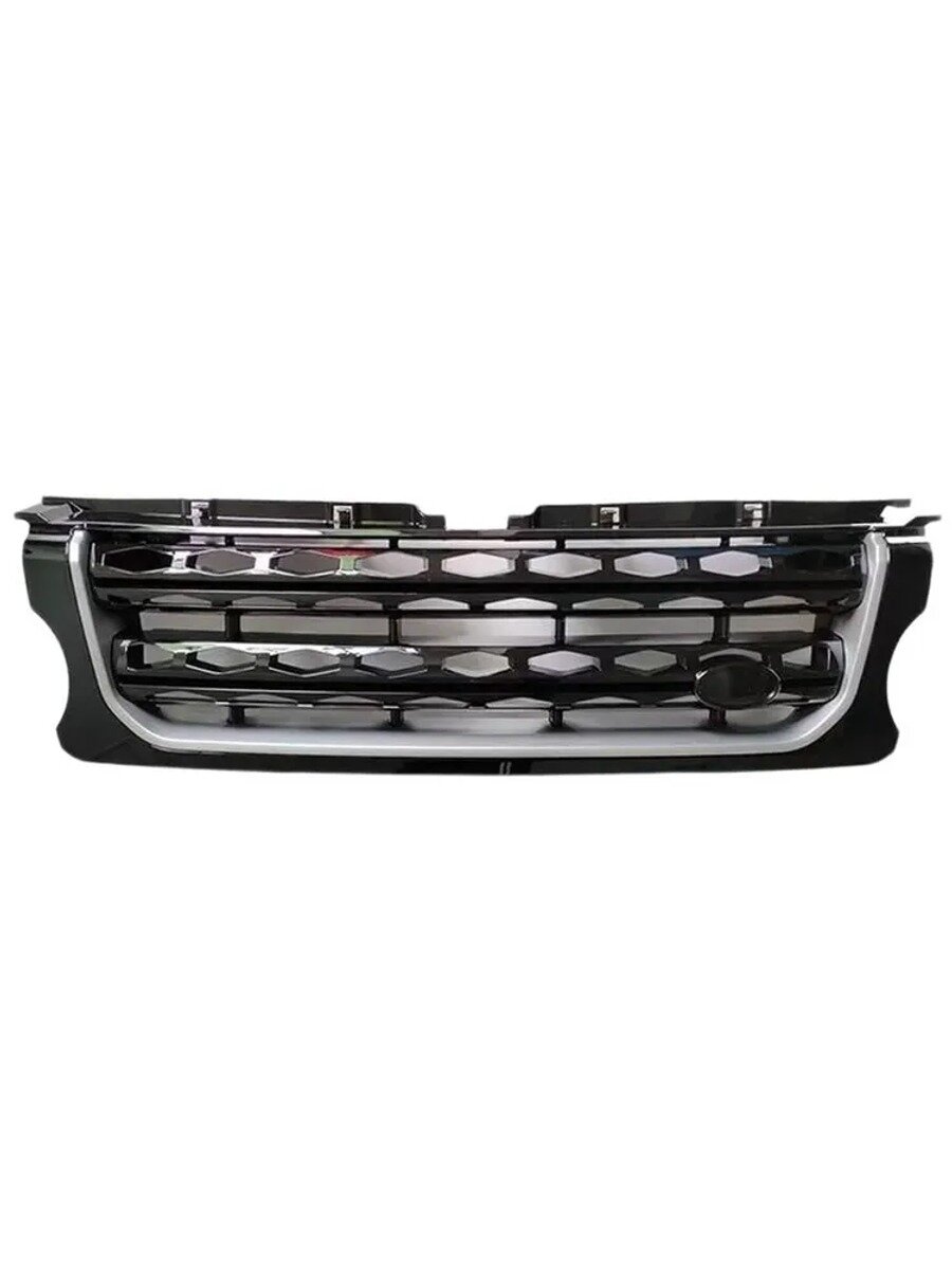 Решетка радиатора Land Rover Discovery 4, черная, ABS пластик, 1 шт.