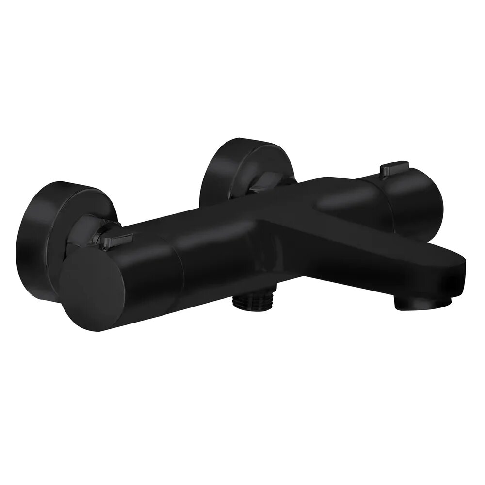 Смеситель для ванны с душем Splendy Charm CH203N2T219BM настенный, черный, матовый, латунный, без лейки