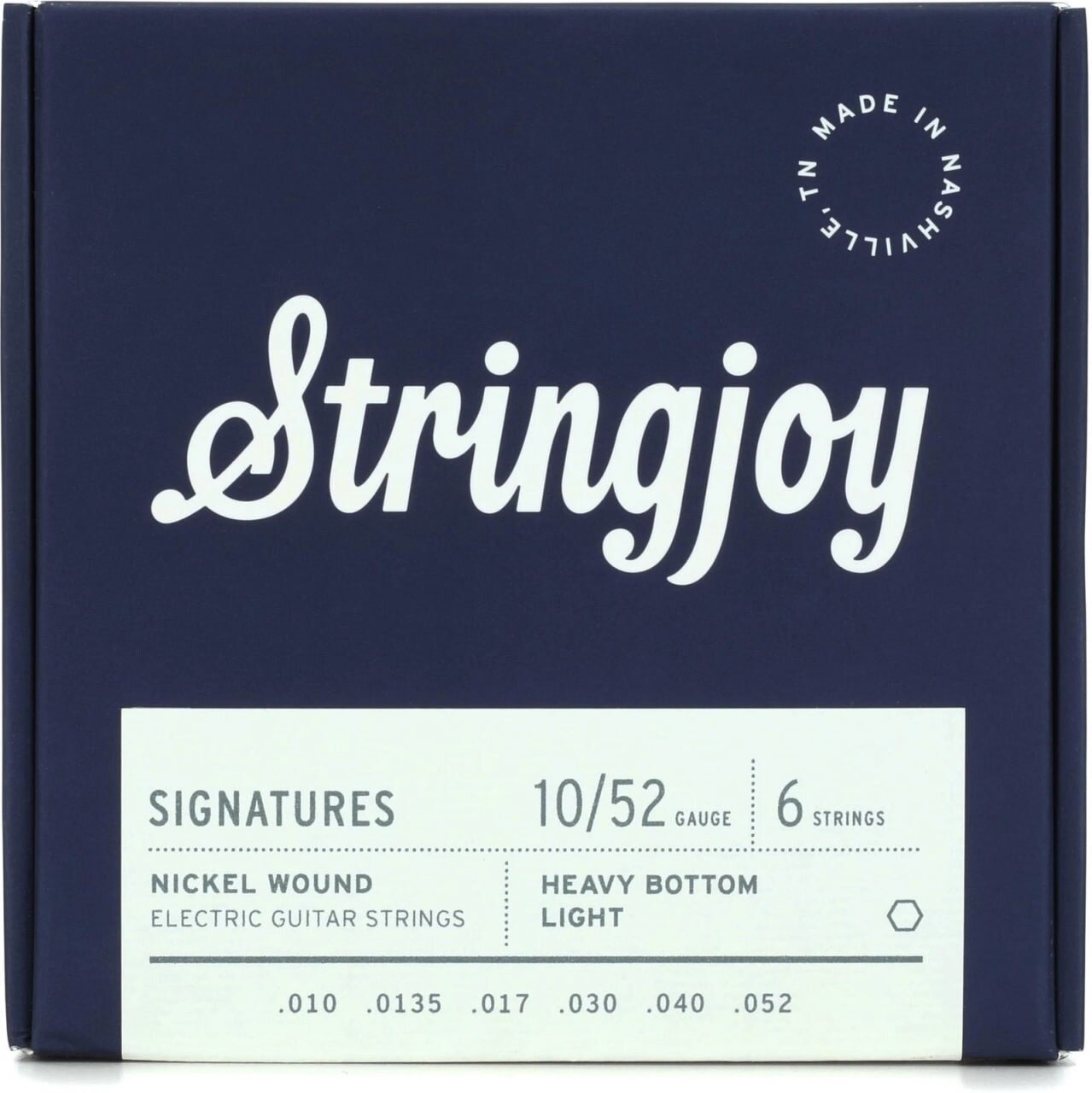 Струны для электрогитары StringJoy SJ-HVY10 Signatures, никель-сталь, 10-52