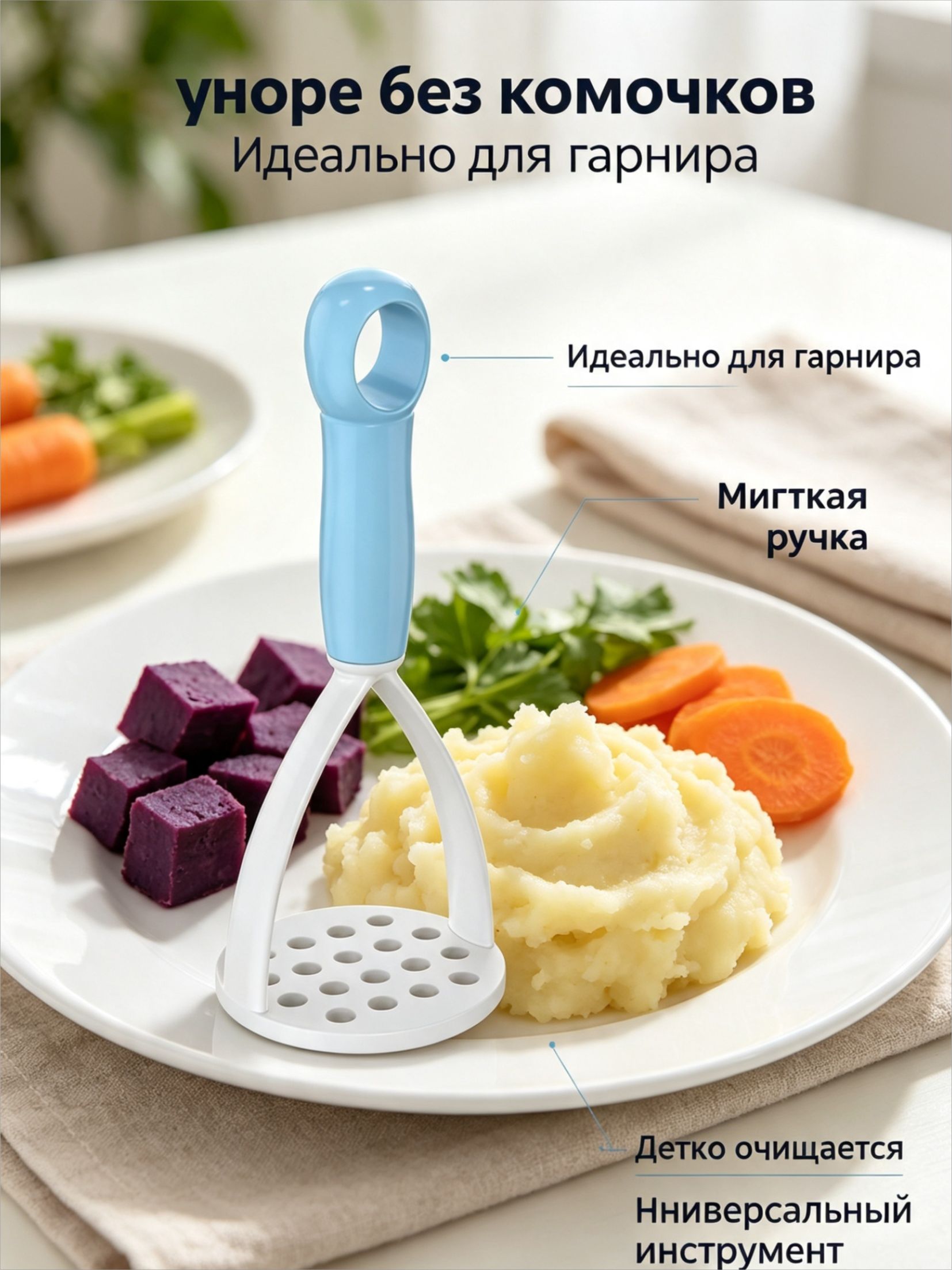 Толкушка для картофеля, 15 см