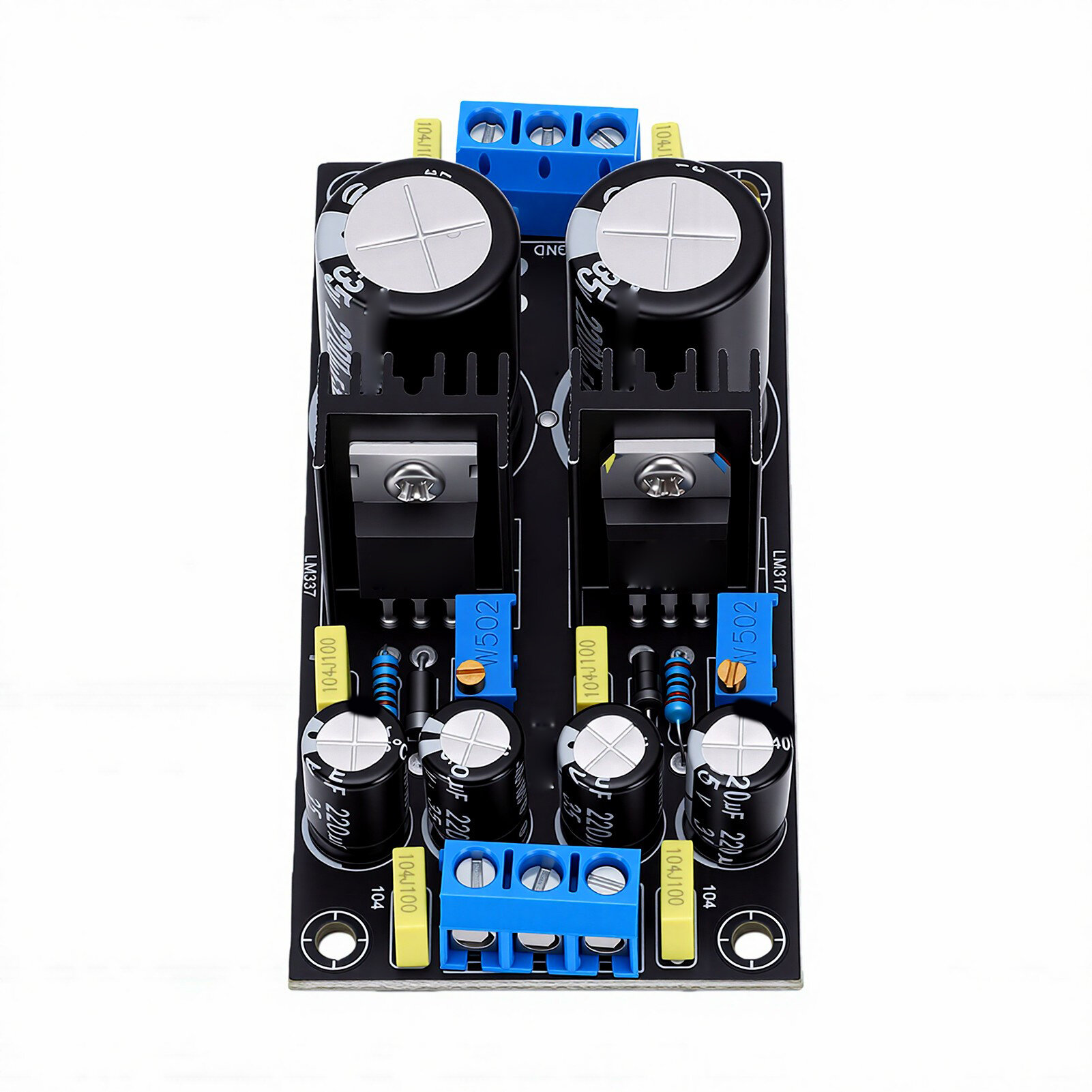 Компактный модуль стабилизации напряжения, LM317 и LM337, вход 10-24V, выход до 1.5A, с защитой от перегрузки, для электроники