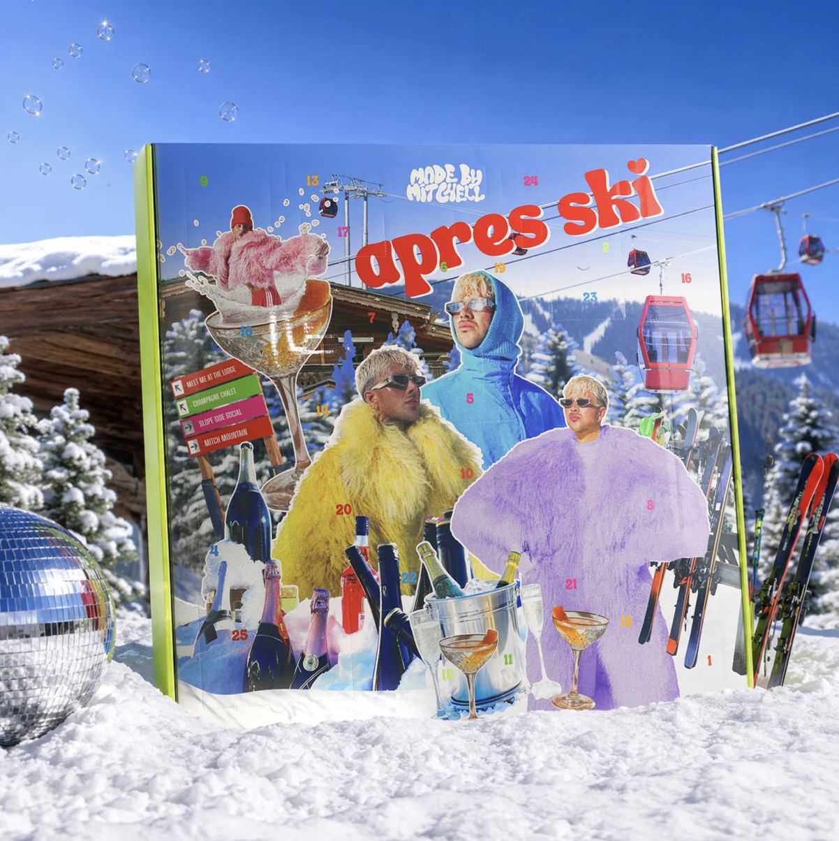 Made by Mitchell Бьюти Адвент-календарь APRES SKI 2026 на 25 дней (37 сюрпризов внутри)