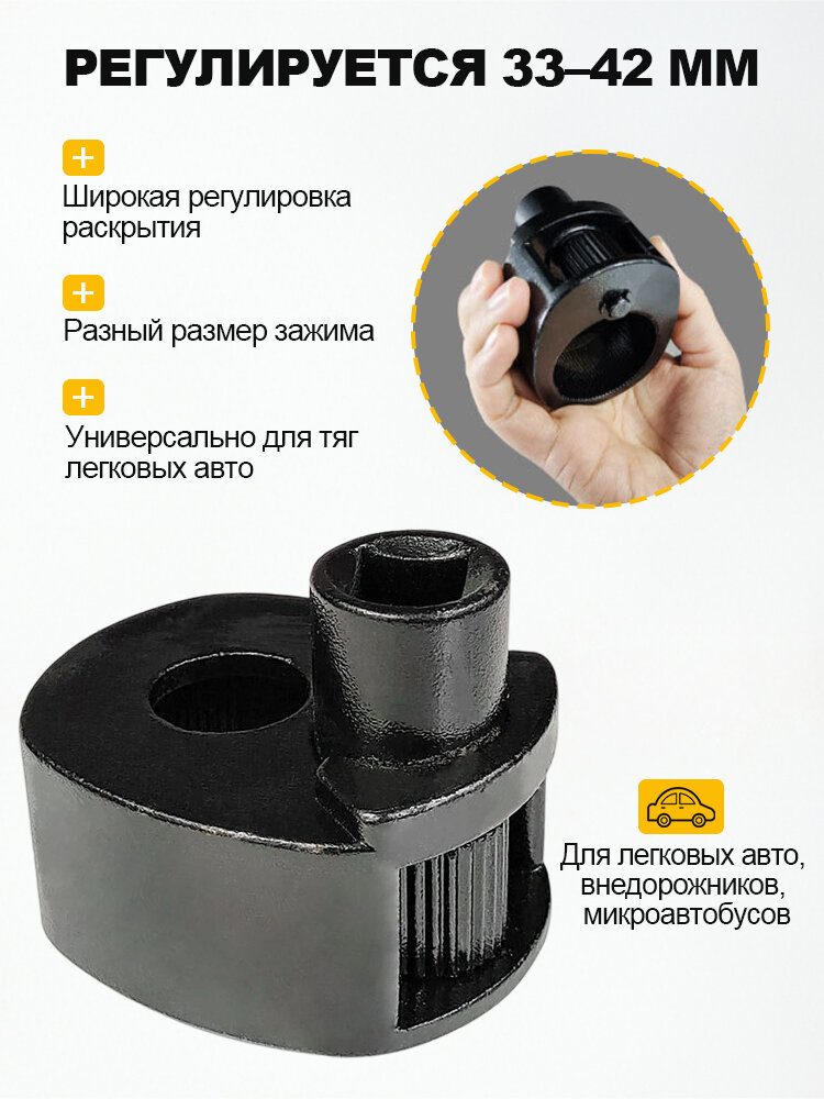 Съемник рулевых тяг, сошек универсальный 33-42 мм, 3026вт, МаякАвто