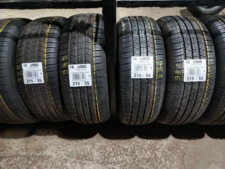 Комплект (4 шт) летних БУ шин Linglong Green-Max 4x4 HP 215/55 R18 10% износ