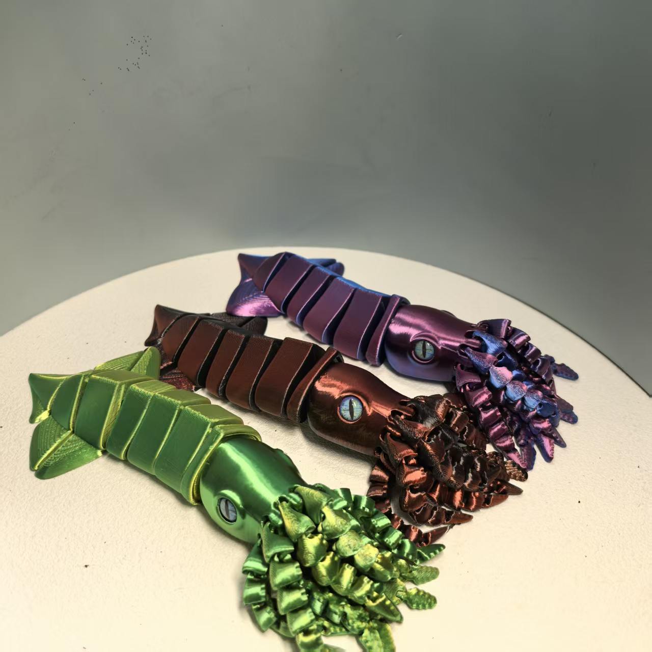 Реалистичная 3D-печатная игрушка: кальмар, морская рыба, кальмар-попугай. Шарнирные движения, популярная в интернете игрушка, креативный декоративный элемент, полностью подвижная.