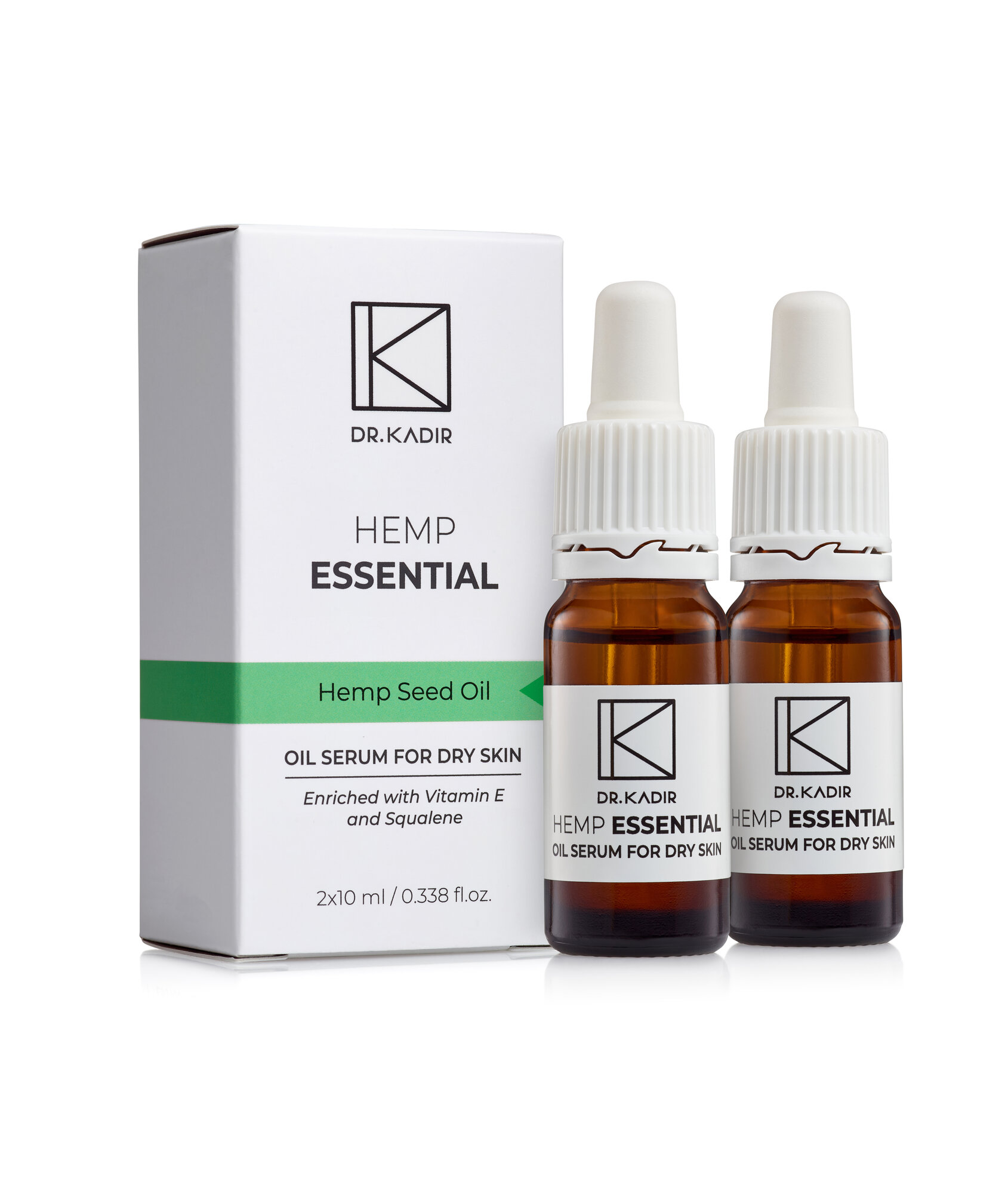Dr.Kadir Омолаживающая сыворотка для сухой кожи - Hemp Essential Oil-Serum for dry skin, 2*10 мл