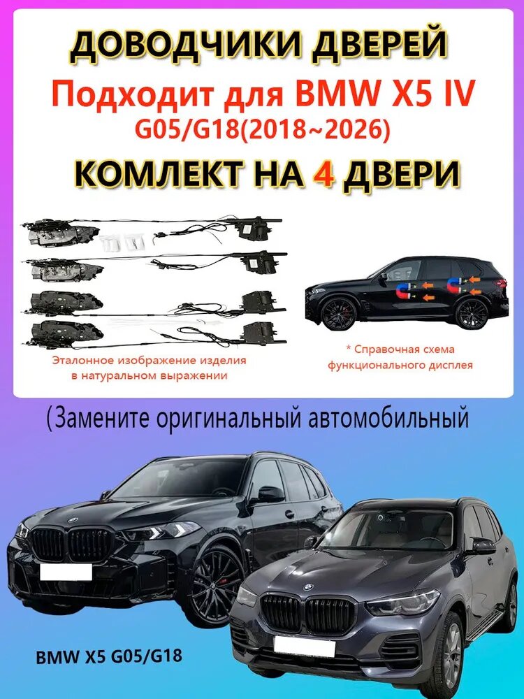 Доводчики дверей BMW X5 IV G05/G18(2018-2026), 4 двери(Гарантия 2 года)